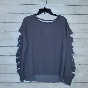 Sexy Cut Sleeve Sweatshirt